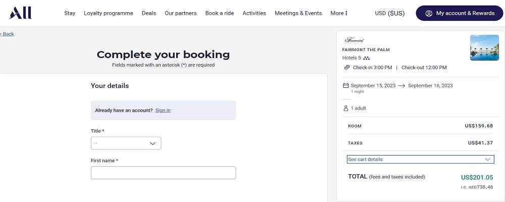 Accor Hotels how to use code
